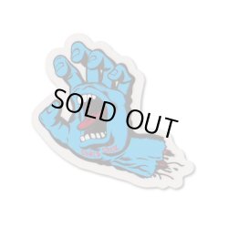 画像1: SANTA CRUZ Skateboards Screming Hand sticker （Blue）S 【メール便OK】