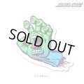 SANTA CRUZ Skateboards Screming Hand sticker （Neon）S 【メール便OK】