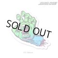 SANTA CRUZ Skateboards Screming Hand sticker （Neon）S 【メール便OK】