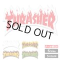 Thrasher  Flames sticker Ssize【全5種】