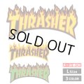 Thrasher  Flames sticker Lsize【全3種】