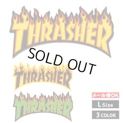 画像1: Thrasher  Flames sticker Lsize【全3種】