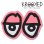 画像1: Krooked  Eyes Sticker Neon Pink 【メール便OK】 (1)
