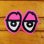 画像2: Krooked  Eyes Sticker Neon Pink 【メール便OK】 (2)