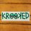 画像2: Krooked  Logo Sticker Neon Green 【メール便OK】 (2)