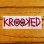 画像2: Krooked  Logo Sticker Neon Pink 【メール便OK】 (2)