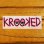 画像2: Krooked  Logo Sticker Neon Pink 【メール便OK】 (2)