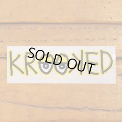 画像2: Krooked  Logo Sticker Yellow 【メール便OK】