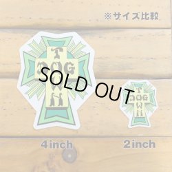 画像2: Dogtown Skateboards Cross Logo Die Cut sticker 4inch (Green) 【メール便OK】