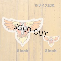 画像2: Dogtown Skateboards Wing Logo Die Cut sticker 6inch (Orange/yellow) 【メール便OK】