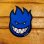 画像2: Spitfire Wheels  Devil Head 6" Sticker  Blue 【メール便OK】 (2)