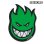 画像1: Spitfire Wheels  Devil Head 6" Sticker  Green 【メール便OK】 (1)