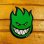 画像2: Spitfire Wheels  Devil Head 6" Sticker  Green 【メール便OK】 (2)