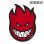 画像1: Spitfire Wheels  Devil Head 6" Sticker Red 【メール便OK】 (1)