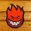 画像2: Spitfire Wheels  Devil Head 6" Sticker Red 【メール便OK】 (2)