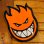 画像2: Spitfire Wheels  Devil Head 11" Sticker Orange (2)