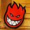 画像2: Spitfire Wheels  Devil Head 11" Sticker Red (2)