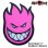 画像1: Spitfire Wheels  Devil Head 11" Sticker Neon Pink (1)