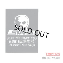 画像1: Skull Skates Skull Nutsack Sticker 【メール便OK】