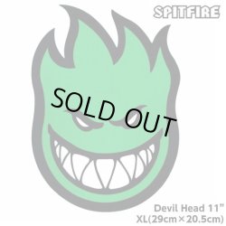 画像1: Spitfire Wheels  Devil Head 11" Sticker Green