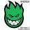 画像1: Spitfire Wheels  Devil Head 11" Sticker Green (1)