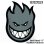 画像1: Spitfire Wheels  Devil Head 11" Sticker Grey (1)