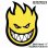 画像1: Spitfire Wheels  Devil Head 11" Sticker Yellow (1)