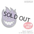 Spitfire Wheels  Devil Head 3" Sticker Purple 【メール便OK】