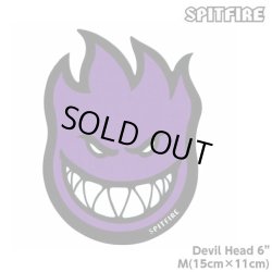 画像1: Spitfire Wheels  Devil Head 6" Sticker Purple 【メール便OK】