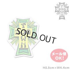 画像1: Dogtown Skateboards Cross Logo Die Cut sticker 2inch (Green) 【メール便OK】