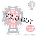 Dogtown Skateboards Cross Logo Die Cut sticker 4inch (Red/Blue) 【メール便OK】