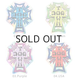 画像2: Dogtown Skateboards Foil Cross Logo Sticker 4inch【全4種】