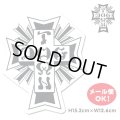 Dogtown Skateboards Cross Logo Die Cut sticker 6inch (Black/White) 【メール便OK】