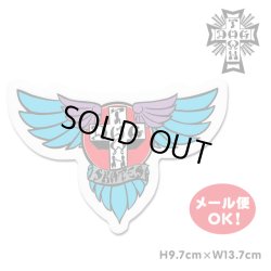 画像1: Dogtown Skateboards Wing Logo Die Cut sticker 6inch (Blue/Purple) 【メール便OK】
