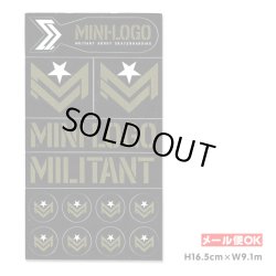 画像1: Mini Logo Militant Green/Black Sticker Sheet