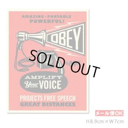 画像1: OBEY Sticker ＜AMPLIFY Your VOICE＞ 【メール便OK】