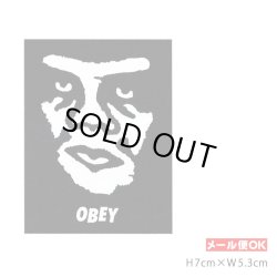 画像1: OBEY Sticker ＜ObeyGiant Black Logo＞ 【メール便OK】