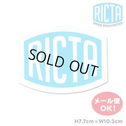 画像1: Ricta Clear Mylar Logo Sticker (blue/white) 【メール便OK】