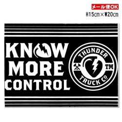 画像1: Thunder Trucks KNOW MORE CONTROL Sticker 【メール便OK】