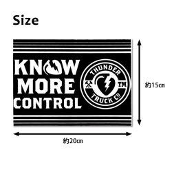 画像2: Thunder Trucks KNOW MORE CONTROL Sticker 【メール便OK】