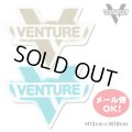 Venture truck Cross Bar Diecut sticker M 【メール便OK】