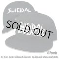 SUICIDAL TENDENCIES ST Full Embroidered Baseball Hats (Black)