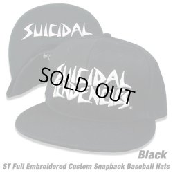 画像1: SUICIDAL TENDENCIES ST Full Embroidered Baseball Hats (Black)