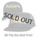 SUICIDAL TENDENCIES OG Flip Mesh  Hat Gold Print (Black)