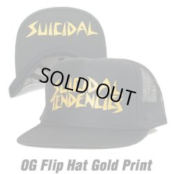 画像1: SUICIDAL TENDENCIES OG Flip Mesh  Hat Gold Print (Black)