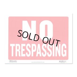 画像1: Sign Plate ［NO TRESPASSING］
