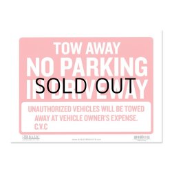画像1: Sign Plate ［NO PARKING IN DRIVEWAY］S size
