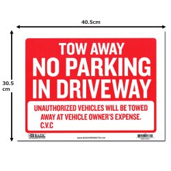 画像2: Sign Plate ［NO PARKING IN DRIVEWAY］L size