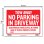 画像2: Sign Plate ［NO PARKING IN DRIVEWAY］L size (2)