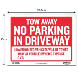 画像2: Sign Plate ［NO PARKING IN DRIVEWAY］S size